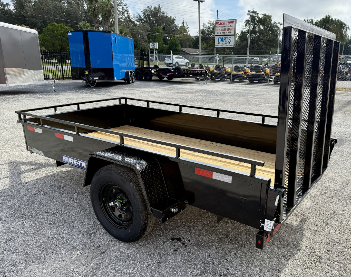 New 2026 Sure-Trac 5x10 Steel High Side 3K Utility Trailer