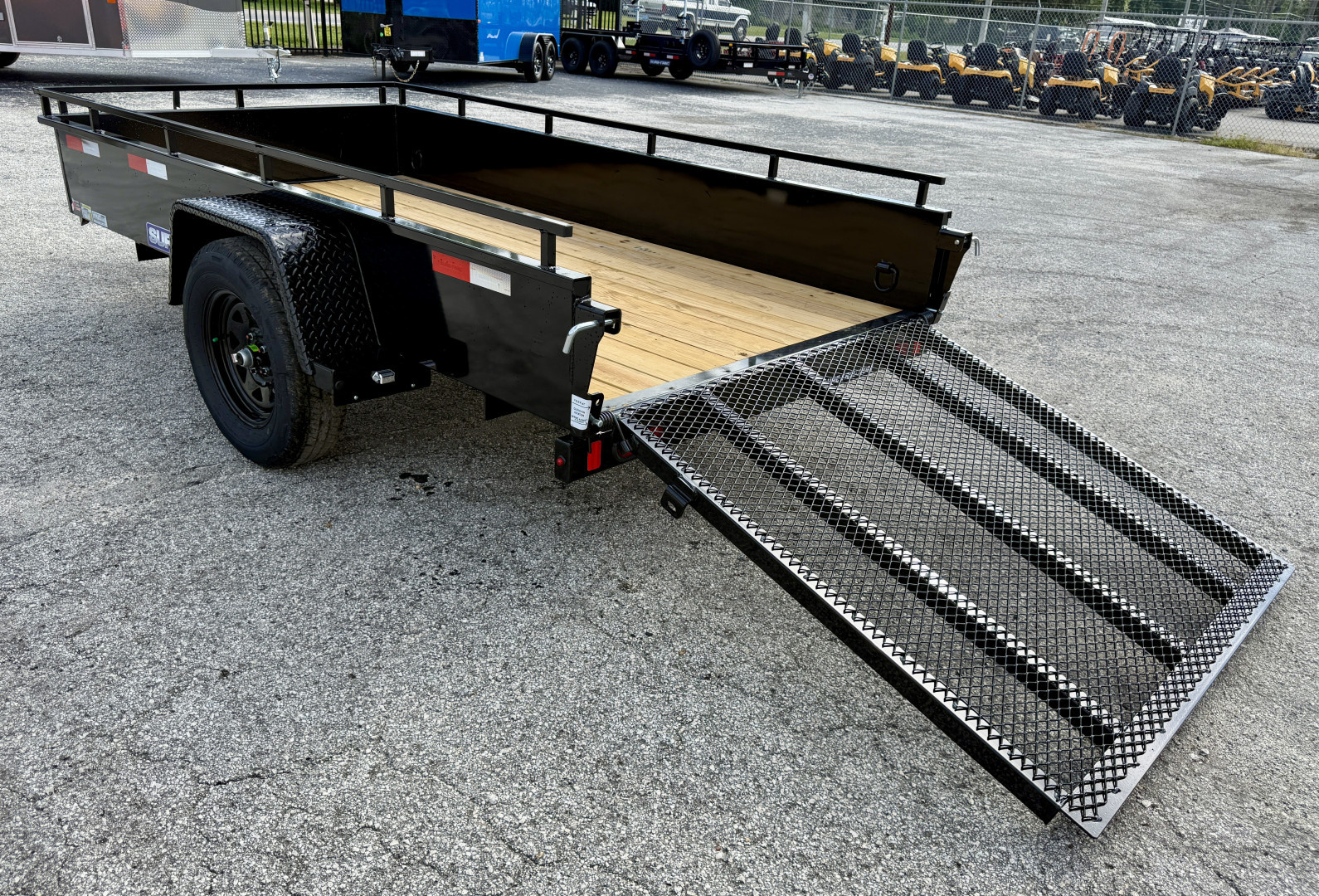 New 2026 Sure-Trac 5x10 Steel High Side 3K Utility Trailer