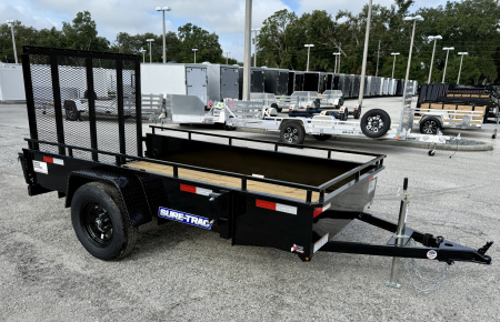 New 2026 Sure-Trac 5x10 Steel High Side 3K Utility Trailer