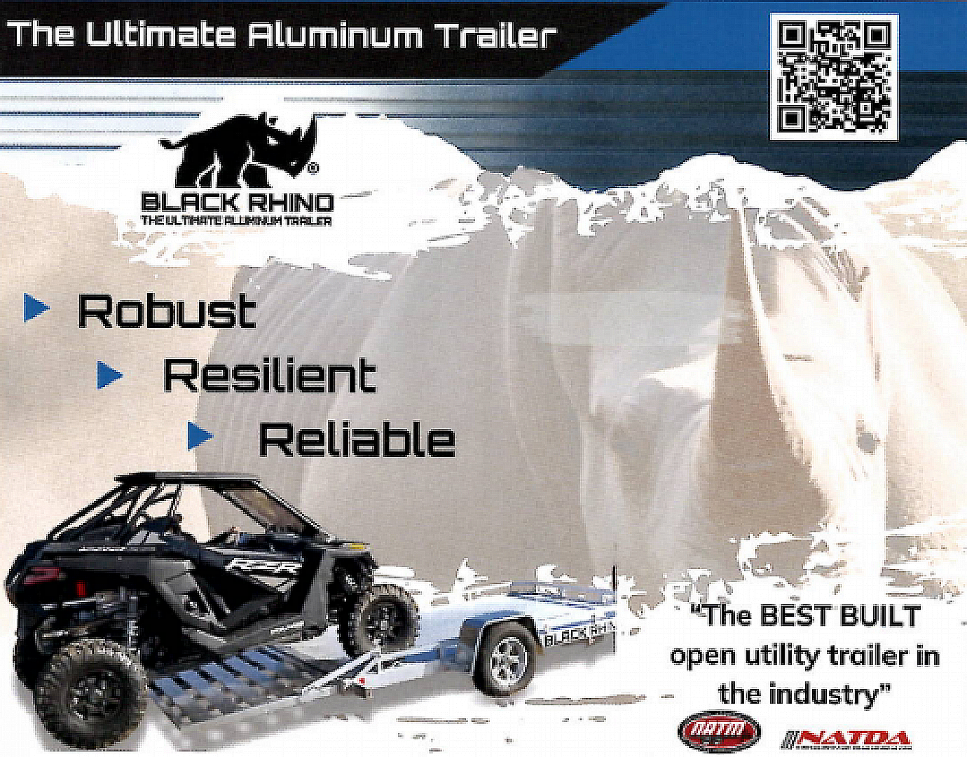 New 2026 Black Rhino *INCOMING* Aluminum 81"x168" LPS8114A-3K Low Profile w/ Bi-Fold Gate ATV Trailer