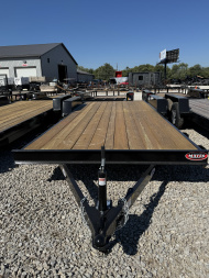 New 2026 AMO UT202 Car Hauler 82X20 TA DOVETAIL W/ SLIDE IN RAMPS (GVW:7000) BLACK