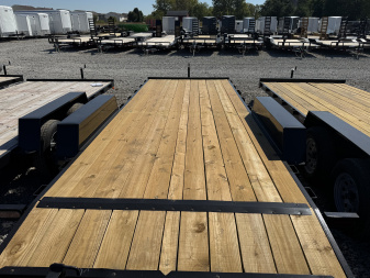 New 2026 AMO UT202 Car Hauler 82X20 TA DOVETAIL W/ SLIDE IN RAMPS (GVW:7000) BLACK