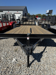 New 2026 AMO UT202 Car Hauler 82X20 TA DOVETAIL W/ SLIDE IN RAMPS (GVW:7000) BLACK