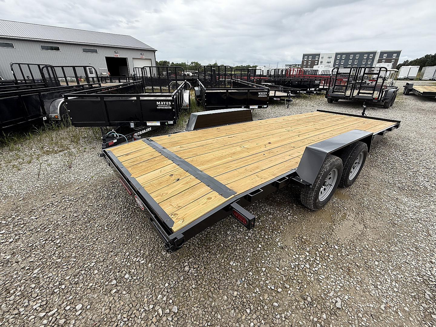 New 2026 AMO UT202 Car Hauler 82X20 TA DOVETAIL W/ SLIDE IN RAMPS (GVW:7000) BLACK
