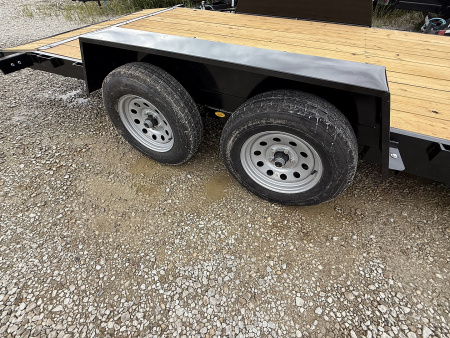 New 2026 AMO UT202 Car Hauler 82X20 TA DOVETAIL W/ SLIDE IN RAMPS (GVW:7000) BLACK