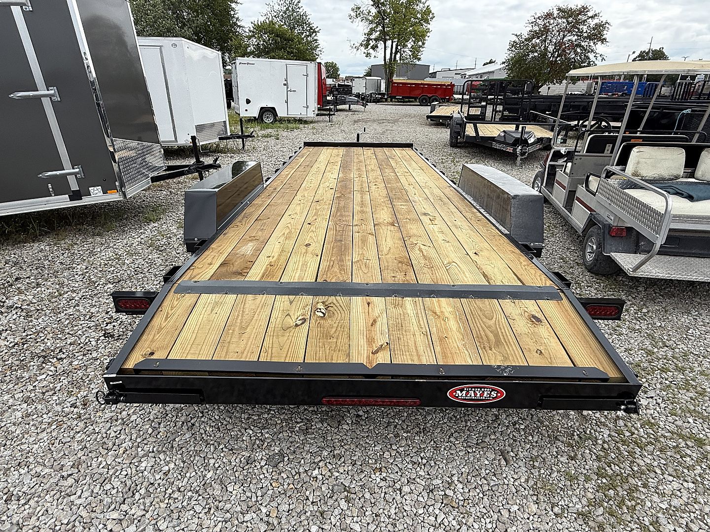 New 2025 AMO UT202 Car Hauler 82X22 TA DOVETAIL W/ SLIDE IN RAMPS (GVW:7000) BLACK