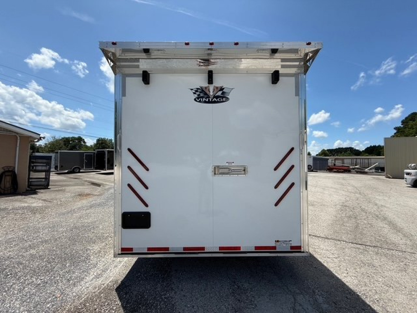 New 2026 Vintage Trailers 8.5x34 Race Trailer with Bathroom Package