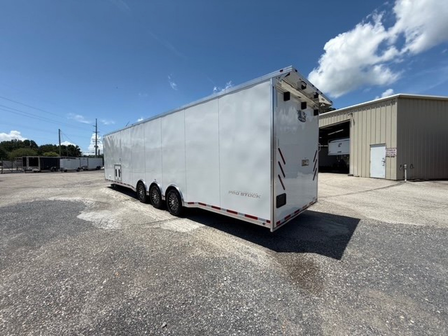 New 2026 Vintage Trailers 8.5x34 Race Trailer with Bathroom Package