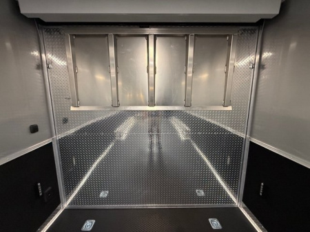 New 2026 Vintage Trailers 8.5x34 Race Trailer with Bathroom Package