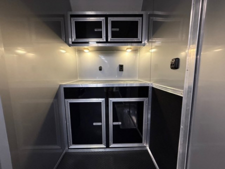 New 2026 Vintage Trailers 8.5x34 Race Trailer with Bathroom Package