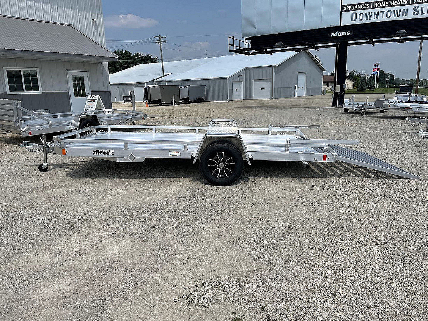New 2026 Black Rhino *INCOMING* Aluminum 81"x14' LPS8114A-3K Low Profile (ATV / UTV / Side by Side) ATV Trailer
