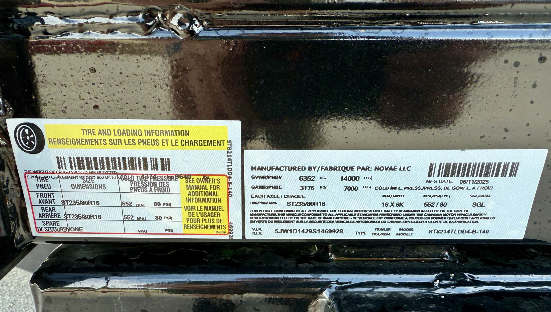 New 2025 Sure-Trac 82x14 Telescopic 4" Sided 14K Dump Trailer