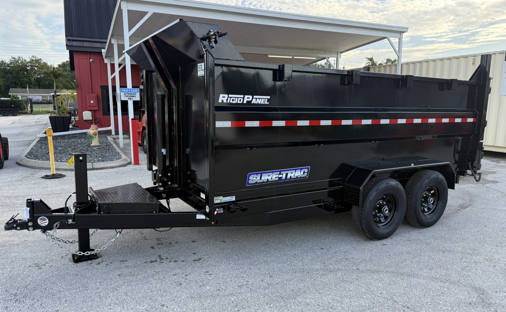 New 2025 Sure-Trac 82x14 Telescopic 4" Sided 14K Dump Trailer