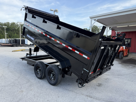 New 2025 Sure-Trac 82x14 Telescopic 4" Sided 14K Dump Trailer
