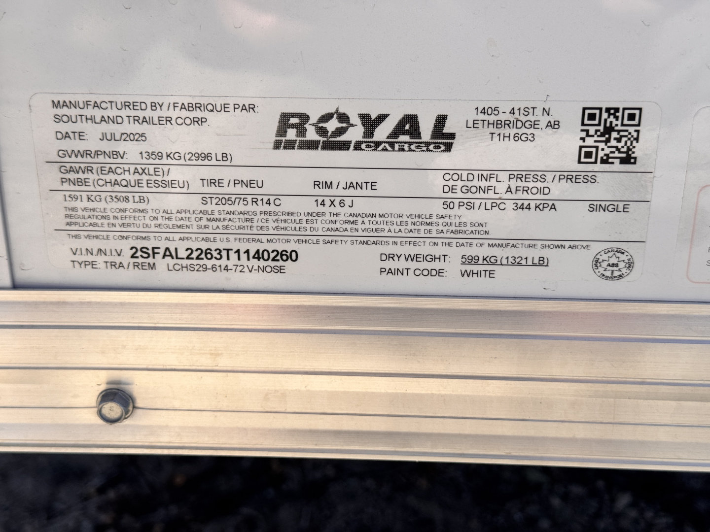 New 2026 Royal Cargo Trailers 6-12-1.5V Enclosed