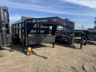 New 2025 Load Trail 7-14-4H Telescopic Gooseneck Dump Trailer W/ Hydraulic Jacks7-14 Gooseneck Dump W/ Hydradulic Jacks