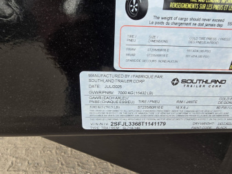 New 2026 Southland Trailers 7-14 Dump 7K Axles