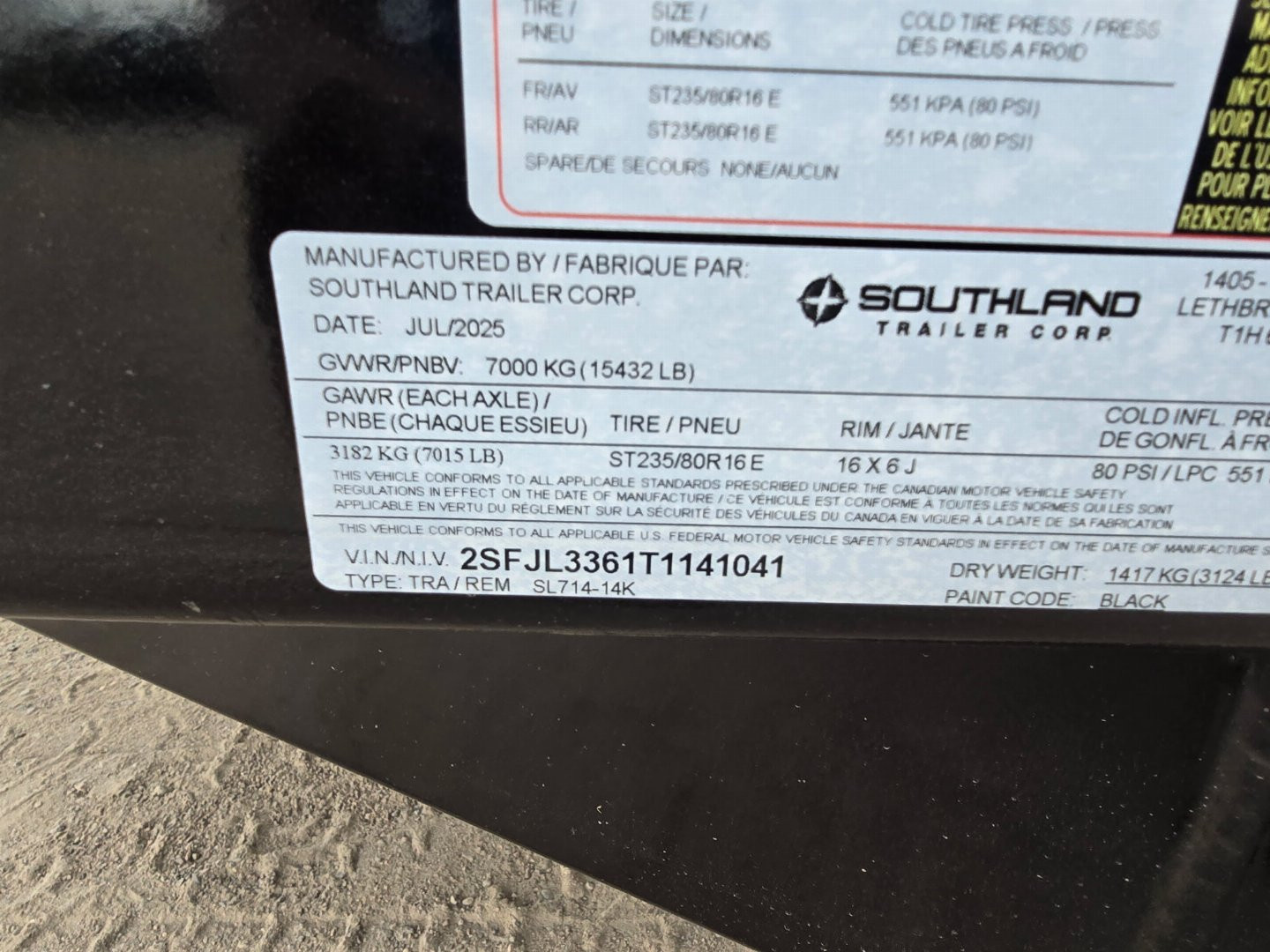 New 2026 Southland Trailers 7-14 Dump 7K Axles