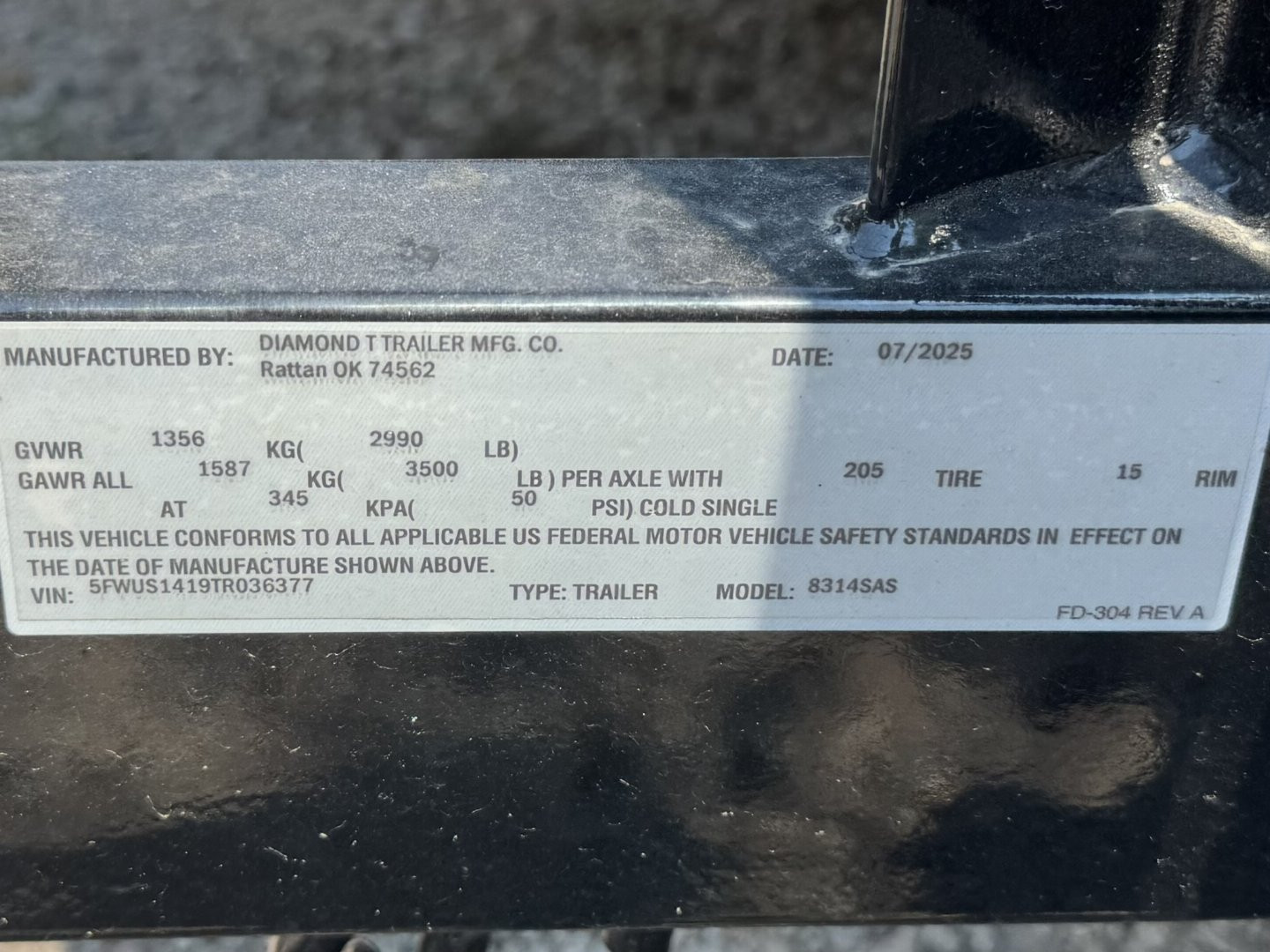 New 2026 Diamond T 7-14 Ramp Gate Utility 3K GVWR
