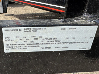New 2026 Diamond T 7-14 Ramp Gate Utility W/ ATV Ramps 3K GVWR
