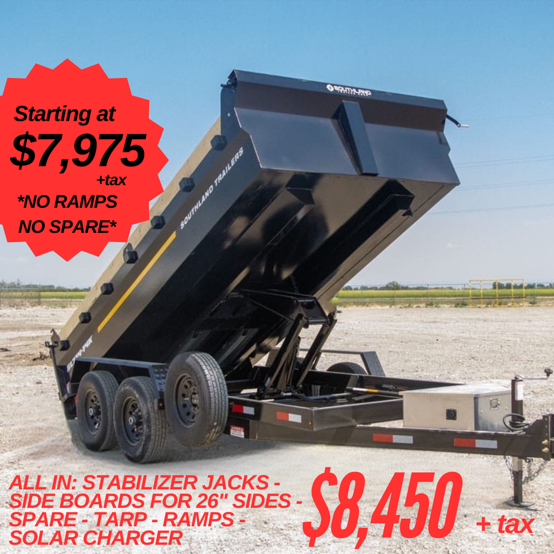 New 2026 Southland Trailers 7-14 Dump 7K Axles