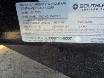 New 2026 Southland Trailers 7-14 Dump 7K Axles