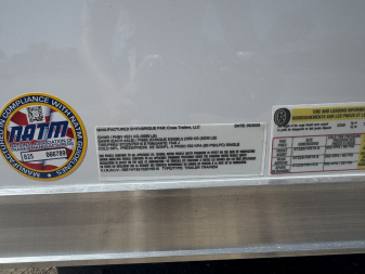 New 2025 Cross Trailers 7-16-1.5V Enclosed 10K ACP Panels