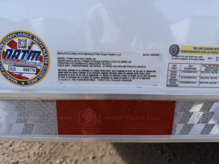 New 2025 Cross Trailers 8.5-20-1V Enclosed 12K ACP Panels