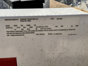 New 2025 Diamond T 8-16 Enclosed Contractor Trailer