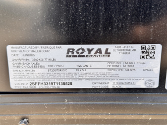 New 2026 Southland Trailers 7-16-1.5V Enclosed Black Out Package