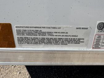 New 2025 Cross Trailers 7-14-1.5V Enclosed