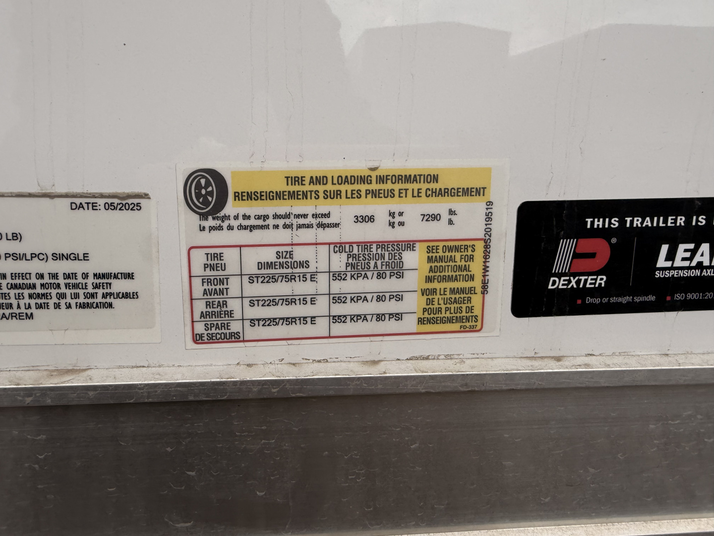 New 2025 Cross Trailers 7-16-1.5V Enclosed 10K ACP Panels