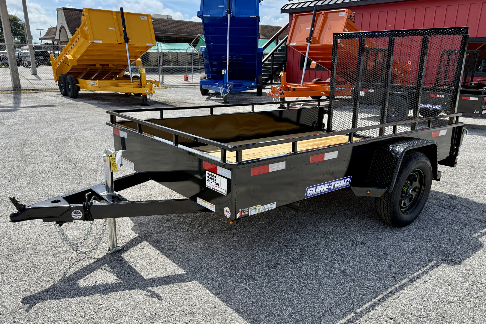 New 2026 Sure-Trac 6x10 Steel High Side 3K Utility Trailer