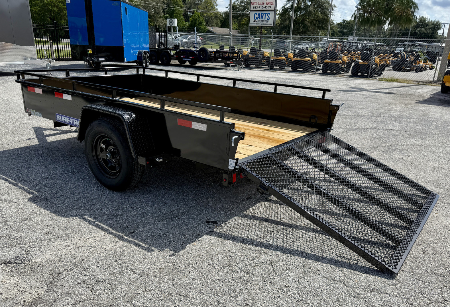 New 2026 Sure-Trac 6x10 Steel High Side 3K Utility Trailer