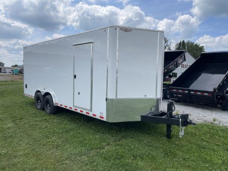 New 2025 H&H Trailers 8x20 HH Series Flat Top V-Nose 14k Rated