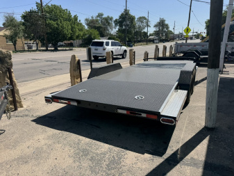 New 2025 Load Trail 7-20 Steel Floor Step Deck Car Hauler 7K GVWR