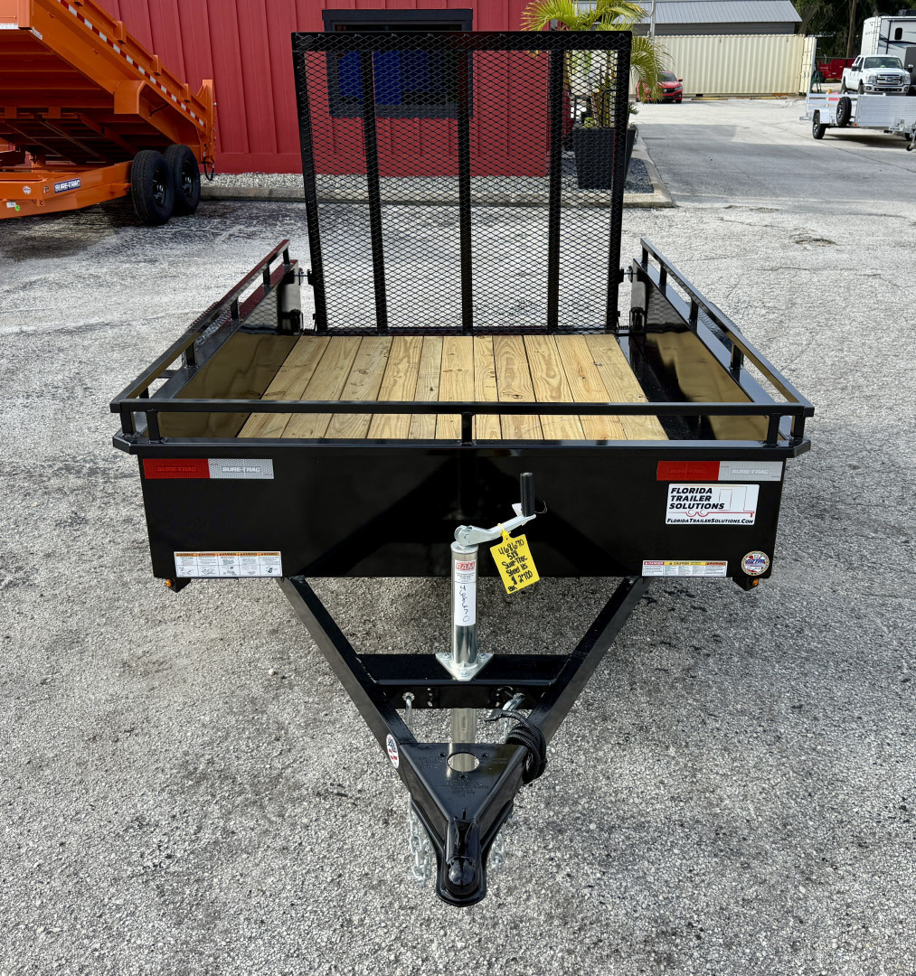 New 2026 Sure-Trac 5x8 Steel High Side 3K Utility Trailer