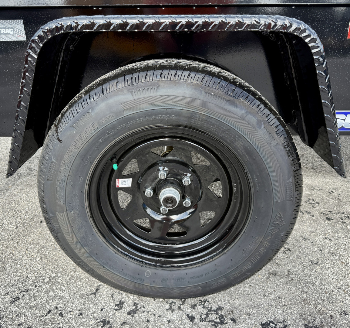 New 2026 Sure-Trac 5x8 Steel High Side 3K Utility Trailer