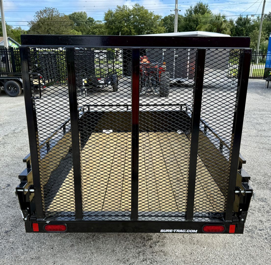 New 2026 Sure-Trac 5x8 Steel High Side 3K Utility Trailer