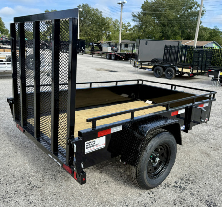 New 2026 Sure-Trac 5x8 Steel High Side 3K Utility Trailer