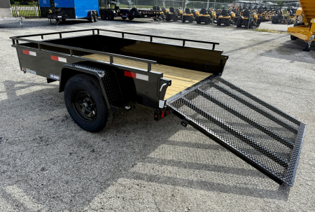 New 2026 Sure-Trac 5x8 Steel High Side 3K Utility Trailer