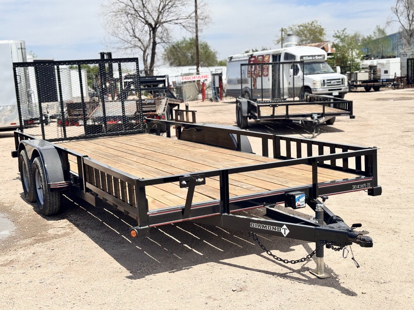 New 2025 Diamond T 7-18ATVRampGateUtilityTA Flatbed Trailer