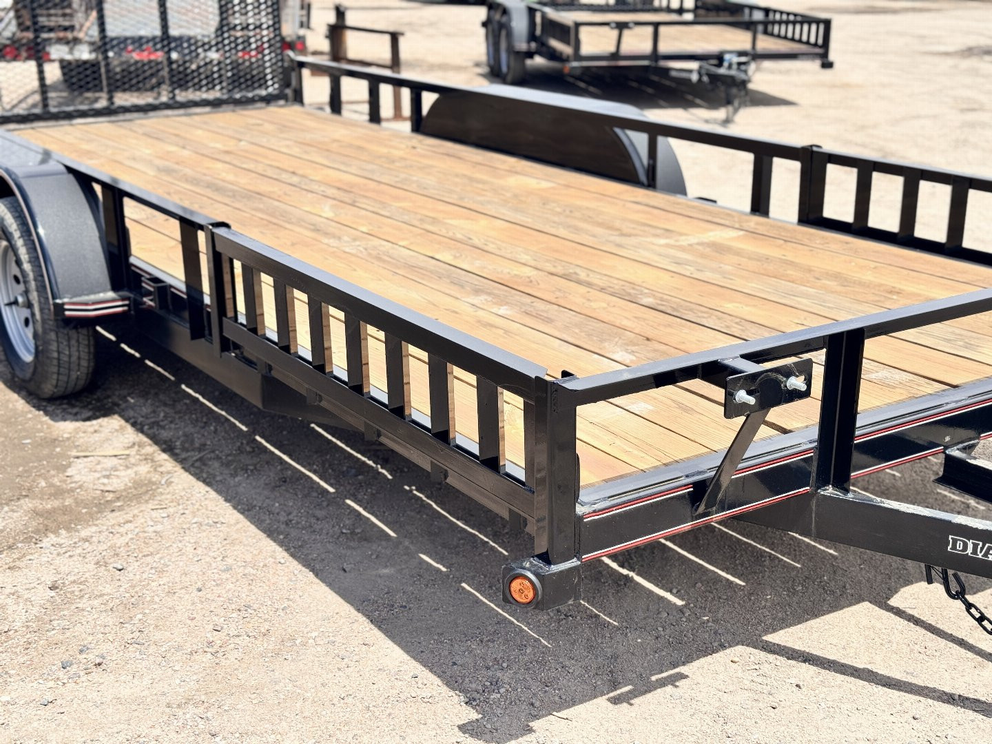 New 2025 Diamond T 7-18ATVRampGateUtilityTA Flatbed Trailer