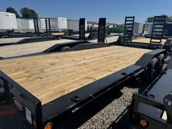 New 2026 PJ TRAILER CAR HAULER B5202 BUGGY HAULER 83X20 TA DOVETAIL W/ SLIDE IN RAMPS (GVW:9899) BLACK