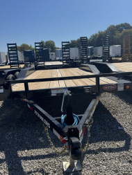 New 2026 PJ TRAILER CAR HAULER B5182 BUGGY HAULER 83X18 TA DOVETAIL W/ SLIDE IN RAMPS (GVW:9899) BLACK