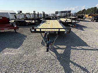 New 2026 PJ TRAILER CAR HAULER B5222 BUGGY HAULER 83X22 TA DOVETAIL W/ SLIDE IN RAMPS (GVW:9899) BLACK