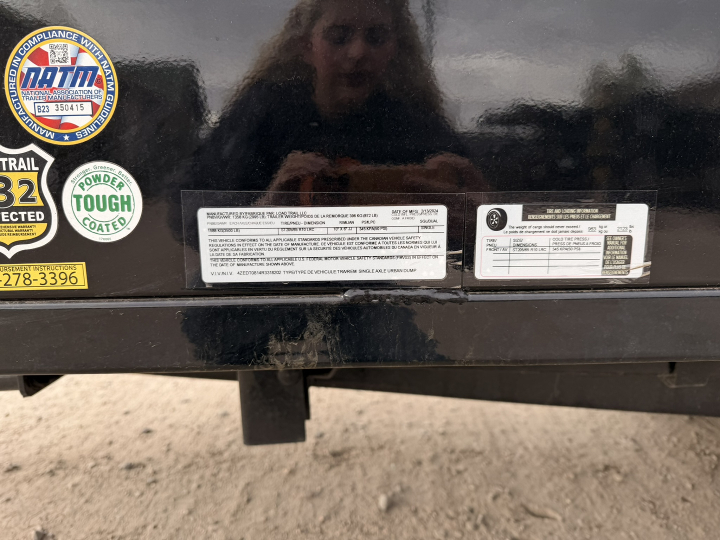 New 2024 Load Trail 4.5-8 Dump 3K Axle