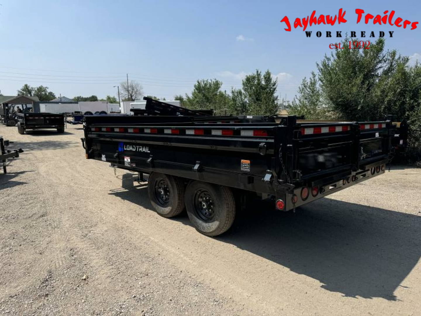 New 2025 Load Trail 8-14 Deckover Dump W/ Fold Down Sides 7K Axles