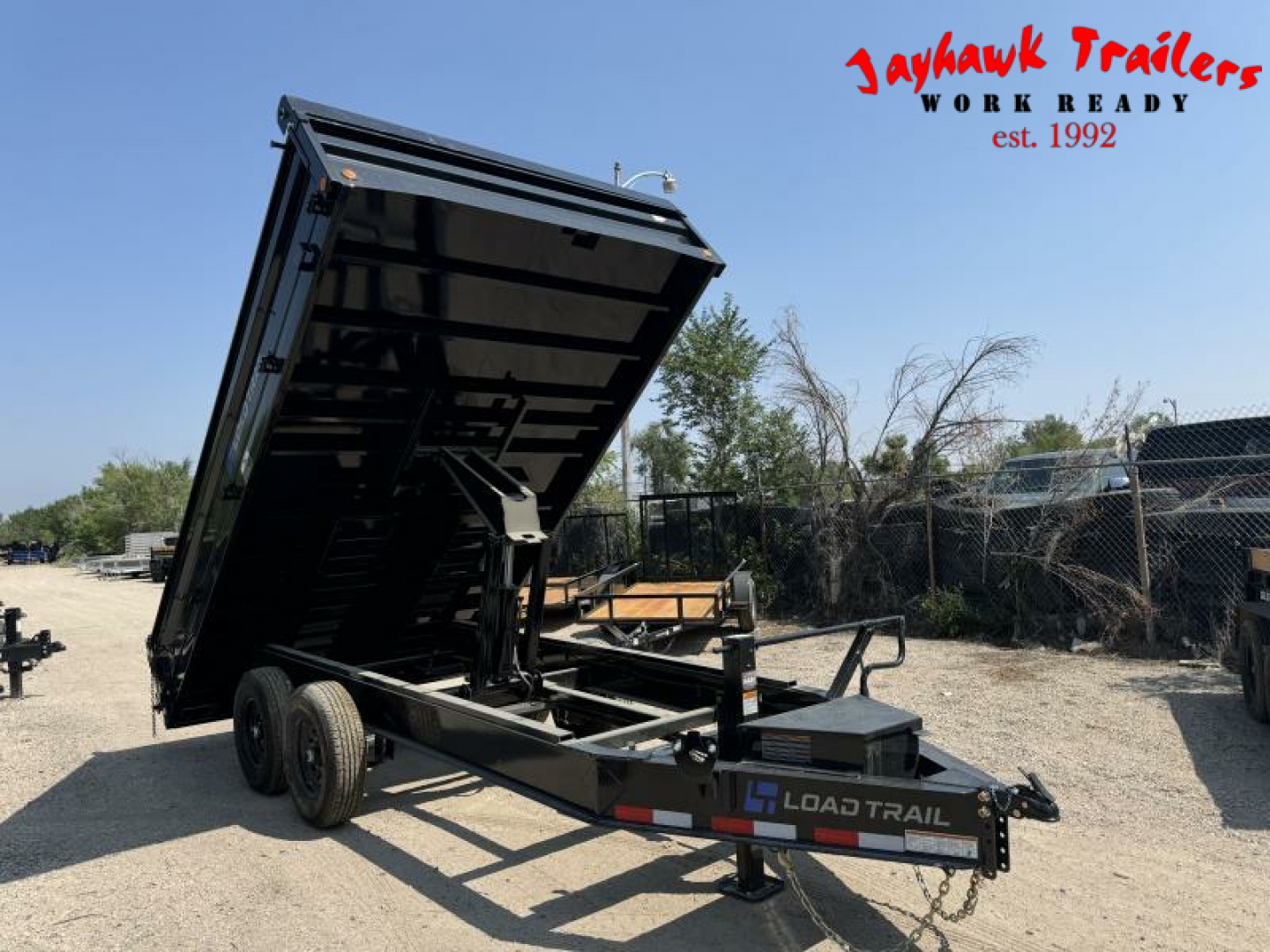 New 2025 Load Trail 8-14 Deckover Dump W/ Fold Down Sides 7K Axles