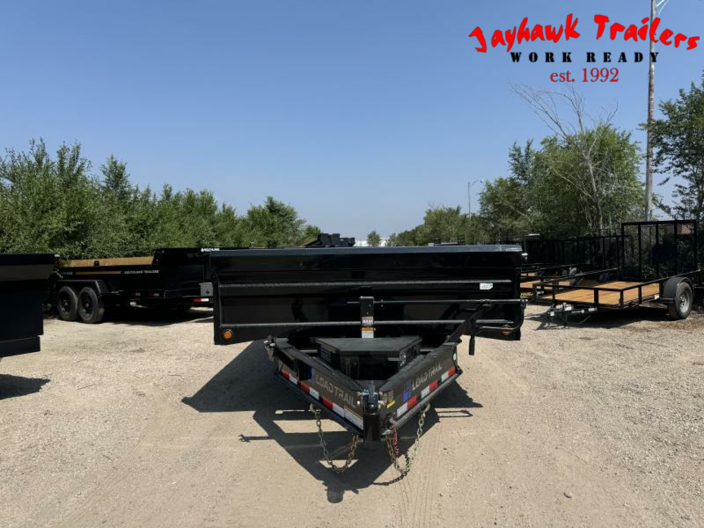 New 2025 Load Trail 8-14 Deckover Dump W/ Fold Down Sides 7K Axles
